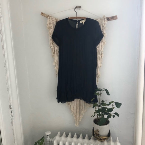 Isabel Marant Sheer Navy Dress - Picture 1 of 6